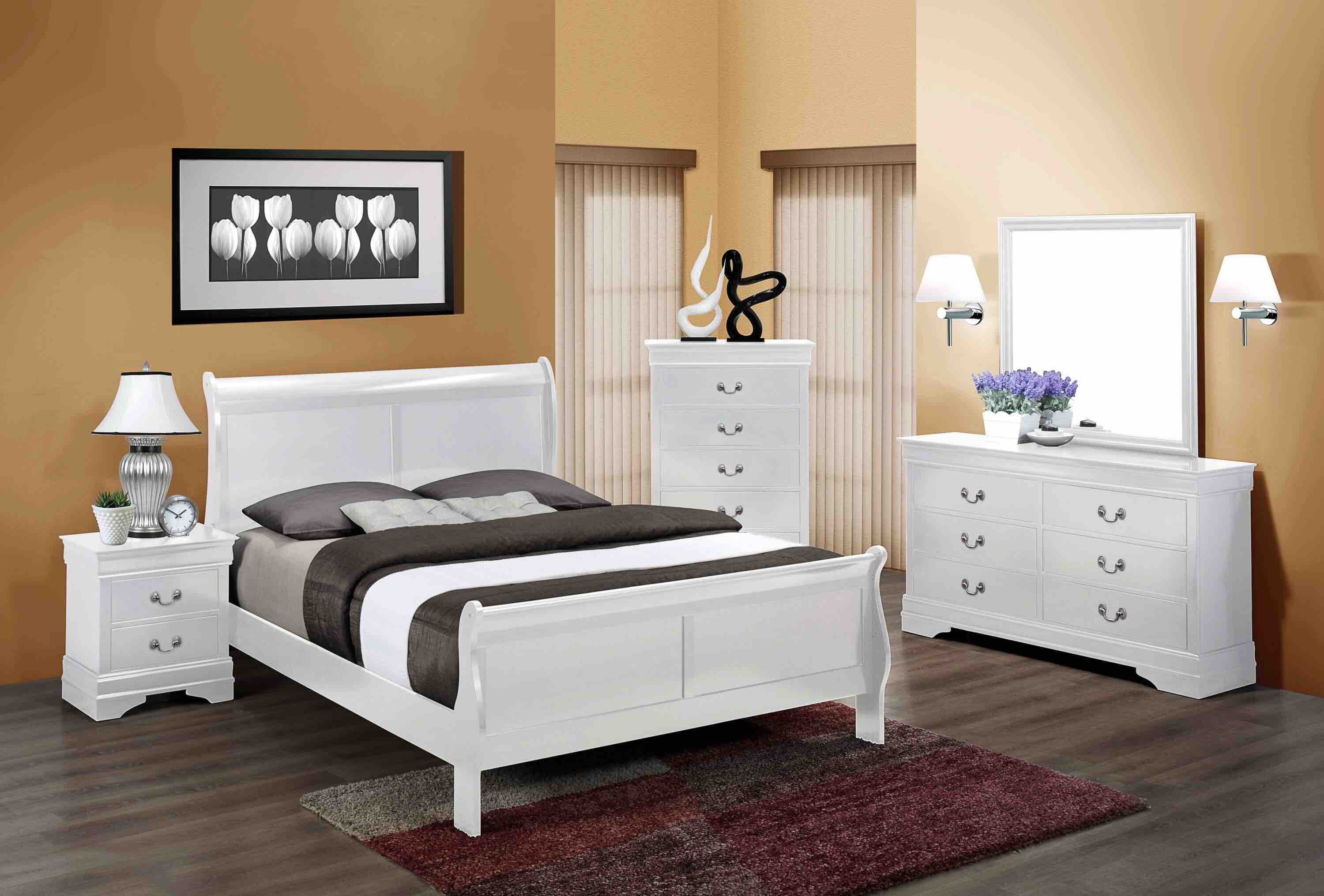 The Louis Phillipe Collection - Louis Philippe 5-drawer Chest White -  204695 at Jaxco Mattress Store in Jacksonville, FL.