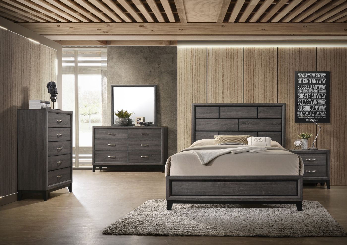 Akerson bedroom set by crown mark